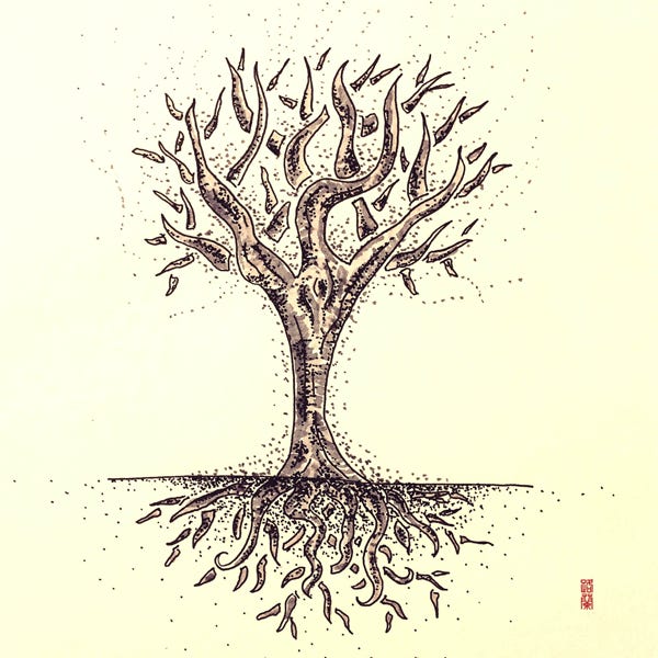 L'arbre vivant dessin